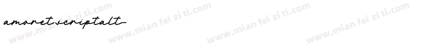 amoret scriptalt字体转换